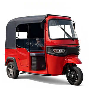 Listo para Enviar: Triciclo Eléctrico <span class=keywords><strong>de</strong></span> Pasajeros <span class=keywords><strong>de</strong></span> 3 Ruedas Tuk Tuk Baja-j TVS King con Cabina - Fabricado en China - Product Image 3