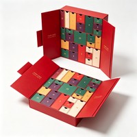 Boîte mystère de Noël de luxe au design personnalisé, calendrier de l'avent vide pour l'emballage de produits cosmétiques, maquillage, beauté, boîte cadeau de Noël