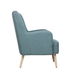 <span class=keywords><strong>Fauteuil</strong></span> moderne en tissu au <span class=keywords><strong>design</strong></span> simple avec pieds en bois Chaise longue de loisirs avec <span class=keywords><strong>repose</strong></span>-pieds Tabouret pour salon Vente en gros d'usine - Product Image 4