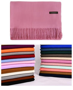 Custom Logo Vrouwen Herfst Winter Warme Effen Kleur Sjaal Geïsoleerde Sjaal Veelzijdige Lange Kasjmier-Achtige Wrap Voor Groothandel - Product Image 5