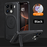 Étui en cuir avec support pour OPPO Find X9 Pro, pour Realme 15 14 C85 Pro Reno 14F, charge magnétique sans fil, protection antichoc