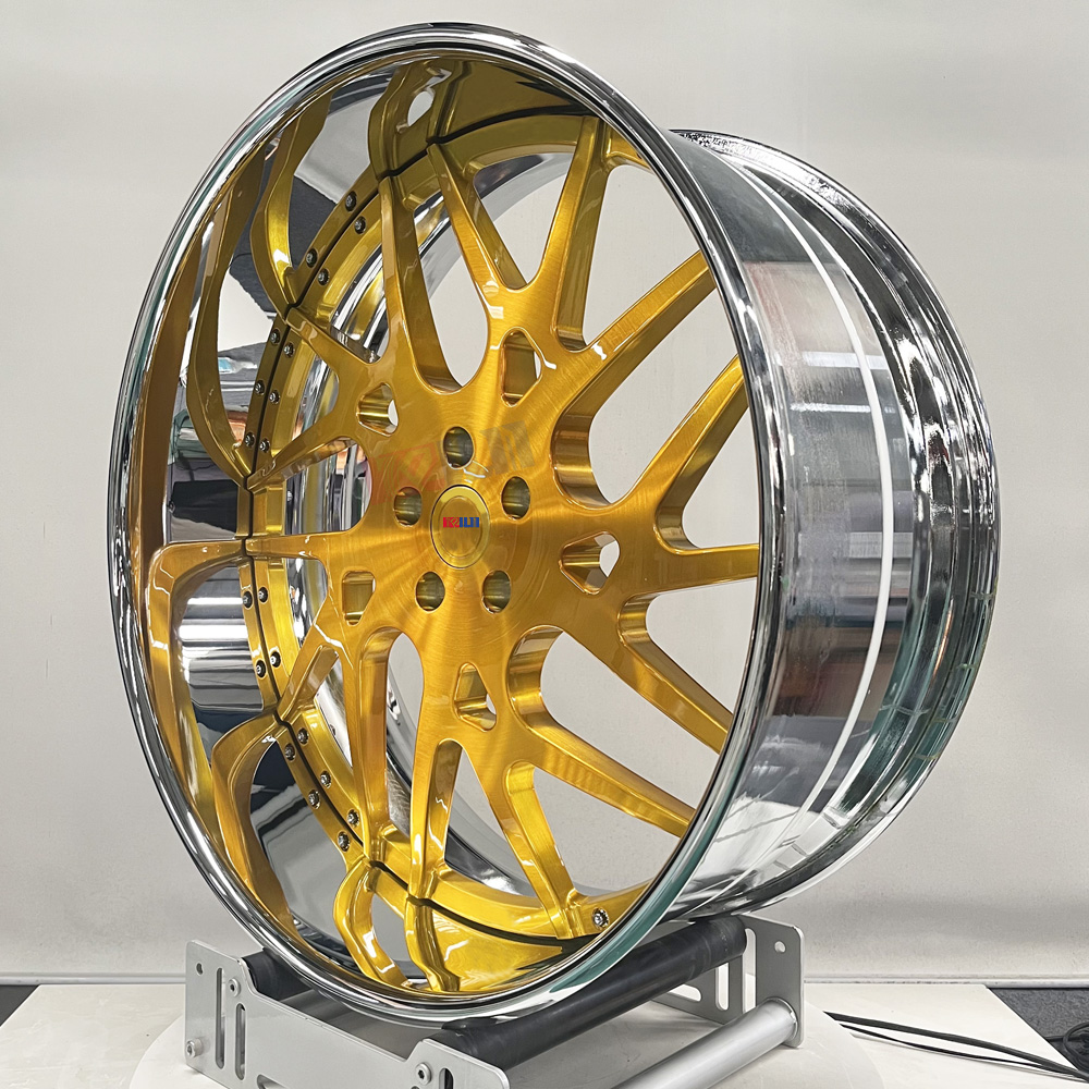 Shop Our 22/24/26 Inch Forgiato Wheels with Brush Gold Face