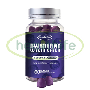 Healthife OEM Suppléments pour les yeux <span class=keywords><strong>Ester</strong></span> de lutéine de myrtille Gummy 60gummies/bouteille Gummies aux myrtilles - Product Image 1