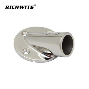Precio de fábrica Hardware marino Acero inoxidable 316 Base de riel redondo de 30 grados para barco Yate - Product Image 1