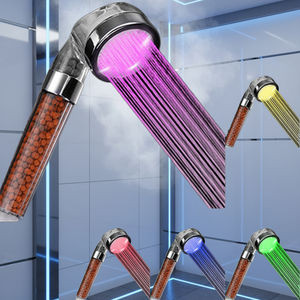 High Pressure Water Saving LED <b>Hand</b> <b>Shower</b> 5 Colours Changing Randomly No Power Supply Required for <b>Shower</b> Room Accessories - Product Image 4
