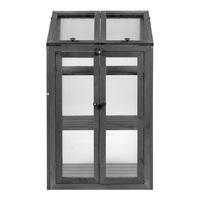 Serre en bois Durable de haute qualité 70x50x120cm imperméable à l'eau résistant à la corrosion adaptée à la Protection du planteur de fleurs de jardin