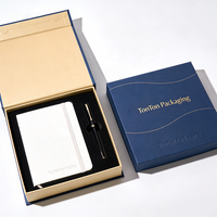Boîte magnétique personnalisée et boîte cadeau bleue pour cadeau promotionnel, impression sur papier bleu vibrant