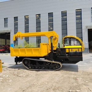 8 Rubber Crawler Dump Truck <b>Crane</b> Transport with 5 - Product Image 3