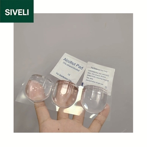 3pcs Transparent Rubber Door Stopper No-Drill Wall Mount Door Bumper <strong>Bathroom</strong> Door Handle Collision Guard <strong>Doorstop</strong> - Product Image 1