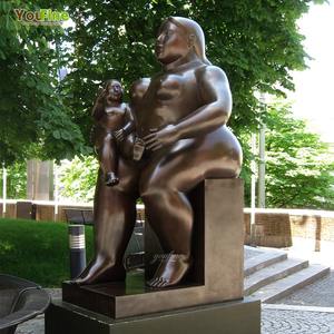 YOUFINE Escultura de Bronce de Tamaño Real de <span class=keywords><strong>Fernando</strong></span> Botero, Dama Gorda Poniéndose de Pie sobre la Cabeza, para Exteriores - Product Image 4