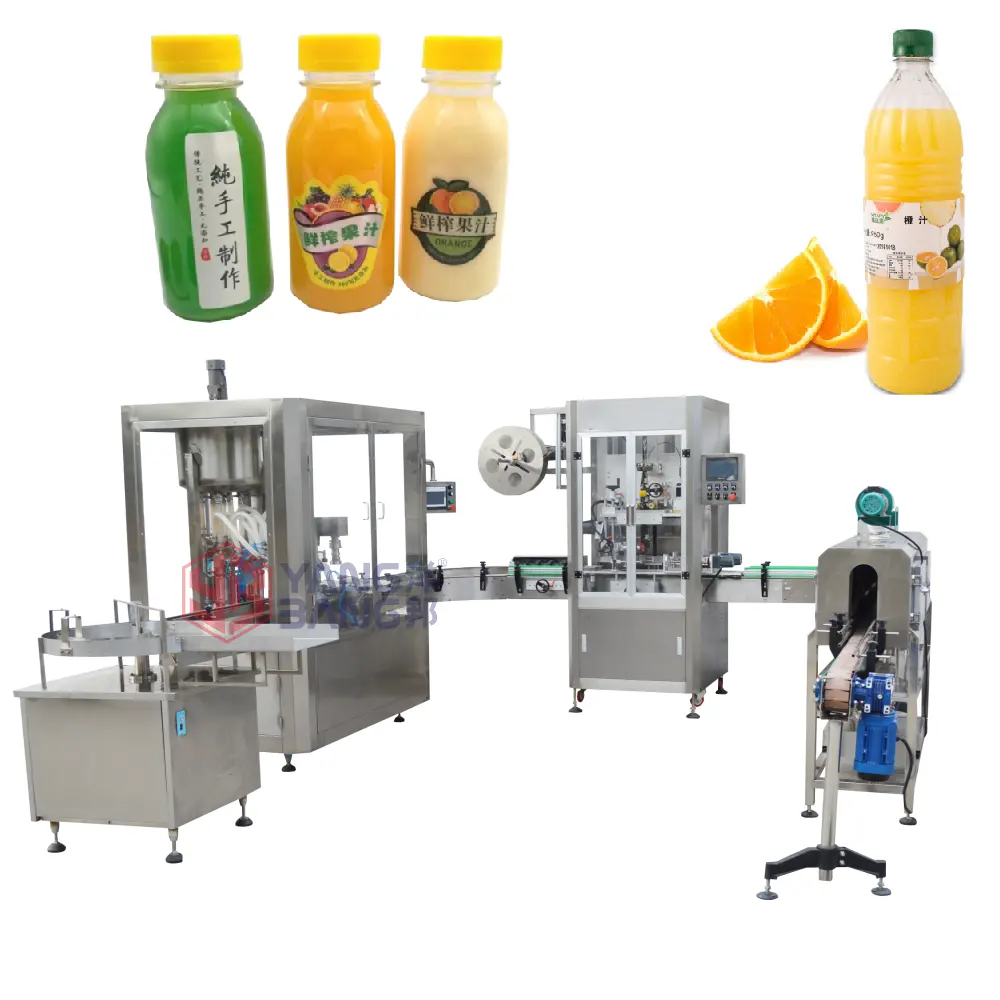 500ml 1L Fruit Juice Yogurt Milk Making Machine Small Factory Productions Full Automatic Liquid Drinks Filling Machine