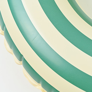 Anello Gonfiabile da Nuoto per Bambini Mingyuan, Stile Danese Retrò a Righe, Verde Oliva, in PVC Ecologico Rinforzato - Product Image 3
