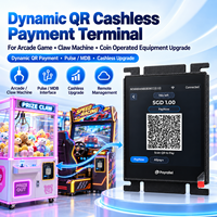Terminal de paiement sans numéraire à code QR dynamique pour machine à griffes de jeu d'arcade, mise à niveau d'équipement à monnayeur Pulse MDB
