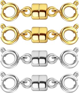 Qulltk Double <b>Magnetic</b> Necklace <b>Clasps</b> And Closures K Gold And Silver Bracelet Extender Jewelry <b>Clasps</b> Converters For DIY Jewelr - Product Image 1