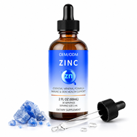 Gouttes de zinc OEM 60 ml liquides sans arôme, qualité alimentaire, soutien immunitaire, complément énergétique, gouttes de zinc