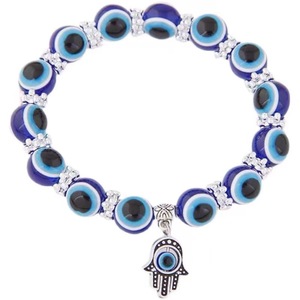 Braccialetto con Perline in Resina Occhio Turco per Artigianato - Product Image 1