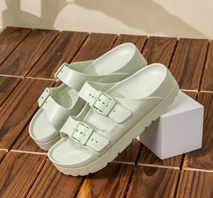 <strong>2026</strong> New Customizable Women's Wedges <strong>Fashion</strong> High Heel Platform EVA Summer Beach Wear <strong>Sandals</strong> &amp; Slippers - Product Image 4