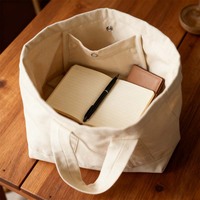 Sac fourre-tout en toile de coton personnalisé en usine, sac d'épicerie de qualité supérieure, résistant, réutilisable, entièrement doublé, avec poche