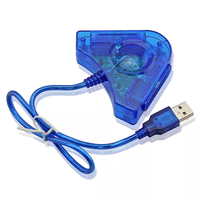 Joystick USB Dual-Player-Konverter-Adapterkabel für P 2 Gamepad Dual Playstation 2 PC USB-Spielcontroller mit CD-Treiber 2.0