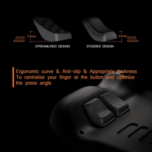 Kit d'amélioration des boutons arrière PlayVital Mix Version Noire pour Steam Deck LCD/OLED – Amélioration de la prise en main et protection des boutons - Product Image 5
