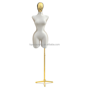Vestido de noche barato para <span class=keywords><strong>mujer</strong></span>, maniquí de busto grande, vestido de maniquí brasileño con forma de caderas grandes, maniquí femenino Sexy de oro pálido para estilo con soporte - Product Image 4