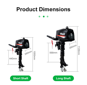 Aiqidi động cơ phía ngoài làm mát bằng không khí 2 đột quỵ 5hp <span class=keywords><strong>6hp</strong></span> 7HP động cơ thuyền biển - Product Image 2