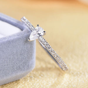 Anel de Coração em Prata Esterlina 925 Kirin com Zircônia para Mulheres, Anel de Casamento em Prata 925 para Senhoras - Product Image 3