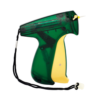 Pistol Pengikat Industri SAIP 60M Hijau Ramah Lingkungan & Plastik ABS Tahan Lama Mikro Ekstra Halus untuk Label Pakaian Jarum 3.5mm