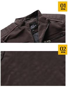 Куртка Мужская зимняя 2023 из искусственной кожи с несколькими карманами - Product Image 4