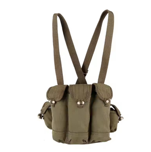 DFTV302 Gilet tactique robuste vert OD avec pochettes pour chargeurs et munitions, pour le tir, le camping, le combat, la chasse et les activités de plein air - Product Image 3