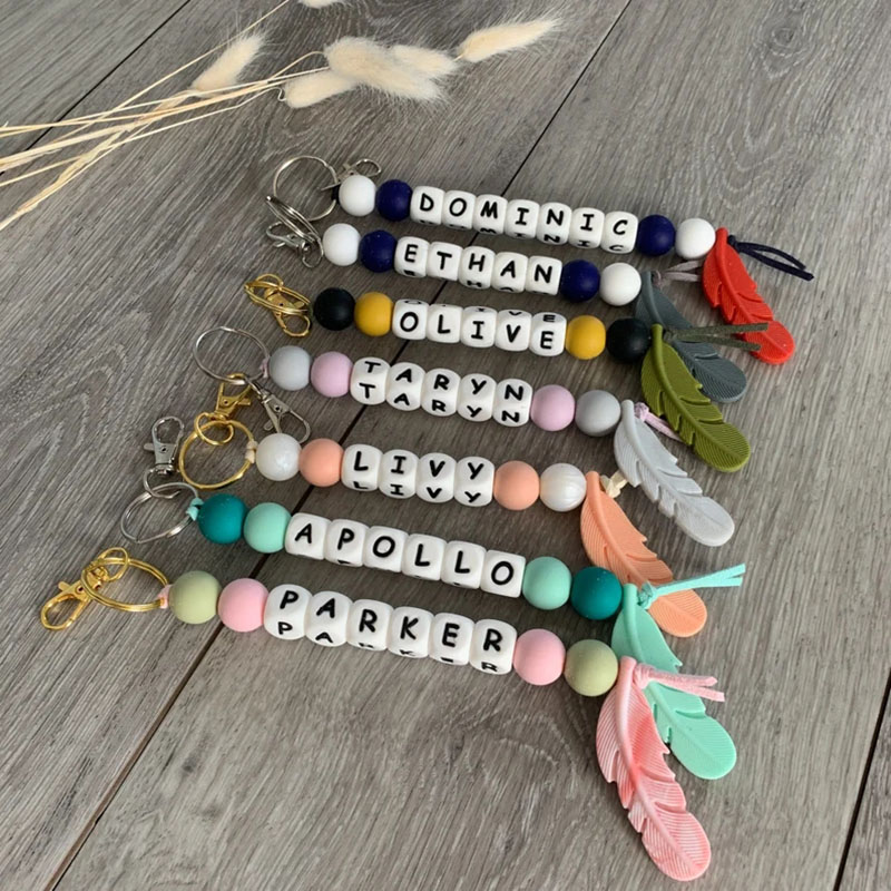 Portachiavi in silicone per bracciale da polso