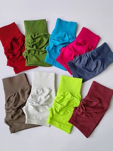 Shorts de sport taille haute avec compression abdominale pour amincir, séchage rapide, course à pied, entraînement, yoga, pantalon moulant trois-quarts - Product Image 4