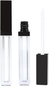 Nouveauté : Tubes de brillant à lèvres vides de 10 ml, carrés, avec logo personnalisé, grand applicateur et boîte - Product Image 3