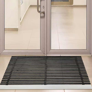 Tapete de <span class=keywords><strong>Entrada</strong></span> Resistente y Duradero de Aluminio, Tapete para <span class=keywords><strong>Puerta</strong></span> Delantera Impermeable que Retiene la Suciedad, para <span class=keywords><strong>Entrada</strong></span>, Patio Exterior, Porche - Product Image 6