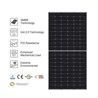 Panel Solar Bifacial Tipo N HJT de 625W-650W, Modelo 78HL4-BDV, Módulo de Doble Vidrio de Alta Eficiencia con 156 Celdas, Módulo BIPV para Empresas