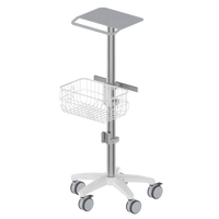 Chariot médical CORITON pour électrocardiographe Mindray, pour salle d'urgence hospitalière, avec support roulant et crochet pour câble