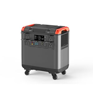ล้อกลิ้ง3000W สถานีพลังงานแบบพกพา MPPT แบตเตอรี่ LiFePo4 5376Wh แผงโซลาร์เซลล์รถยนต์เพียวไซน์เวฟใช้ได้กับบ้าน - Product Image 3