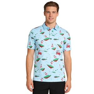 <strong>2026</strong> Golf Wear Hot Selling Top Quality Custom Sublimation Printing Casual Comfortable Golf Tops Golf Men <strong>Polo</strong> Shirts - Product Image 1
