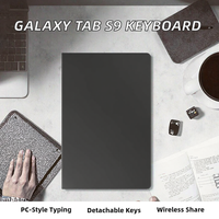 Coque de protection rigide en PC de qualité pour tablette Samsung Tab S9 et Tab S9 FE 10,9 pouces avec support intégré