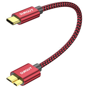 Cable de Datos Retráctil Ecológico SUNGUY de Nailon Trenzado USB 3.1 Tipo-C de Carga Rápida para Teléfono y Portátil - Product Image 5