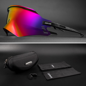 Kapvoe Cycling Glasses <b>Full</b> Rim Spherical Lens Polycarbonate Anti <b>Slip</b> UV Protection For Men Outdoor Sports Goggles - Product Image 4