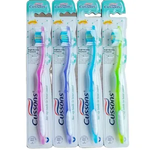 Cepillo de dientes para adulto, cerdas medianas, buena calidad, precio barato, muestra gratis