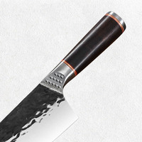 Couteau de chef Yangjiang, forgé à la main, en acier inoxydable, en acier au manganèse, avec manche en bois, pour couper le bœuf, le poisson et la viande