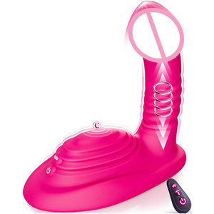 Vibrateur télécommandé pour stimulation clitoridienne, périnéale, point G et anale, avec fonctions de mouvement, de friction et de poussée, jouet sexuel féminin - Product Image 1