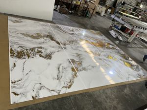 Plaque en cristal <span class=keywords><strong>de</strong></span> carbone pour intérieur, panneau mural 3D en charbon <span class=keywords><strong>de</strong></span> bambou, panneaux muraux modernes, panneaux muraux en <span class=keywords><strong>PVC</strong></span>, dalles <span class=keywords><strong>de</strong></span> marbre - Product Image 5