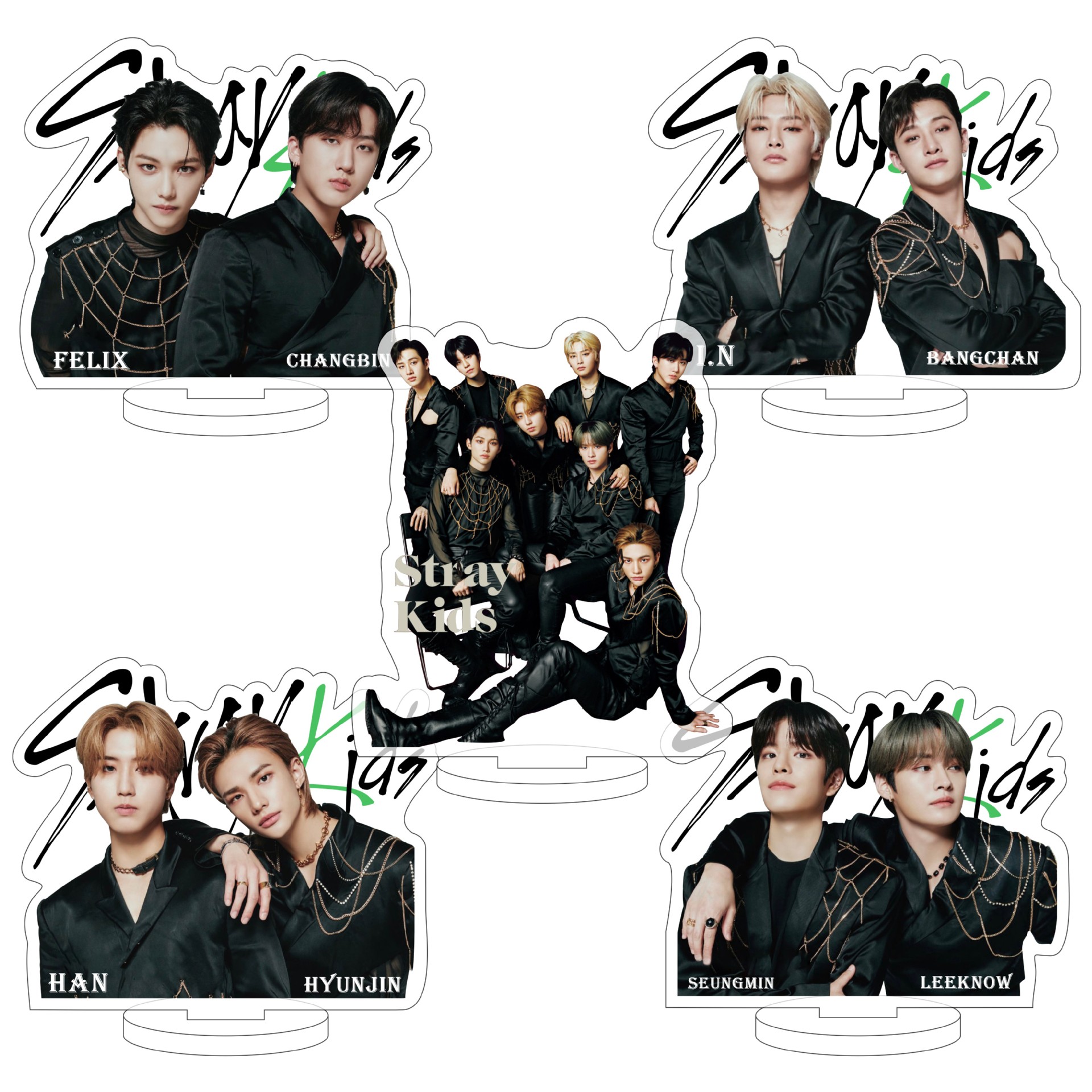 Stray Kids Hyunjin & Felix Transparent Acrylic Standee - Custom