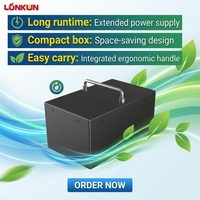 Batterie au lithium LiFePO4 LongKun 24V 36V 48V 50Ah 100Ah, pack de batteries rechargeable portable avec boîtier métallique pour robot AGV, chariot de golf, OEM