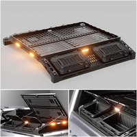 Boîte de rangement pliable MOLLE avec éclairage LED pour Ford Ranger F150, couvercle de benne électrique, compartiments de porte-bagages tout-terrain