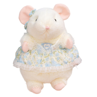 Meilleures ventes : Peluche Souris Kawaii avec robe, Animal en peluche, Cadeau de fête, Décoration d'intérieur, Jouet poupée Souris Fleur Amusante