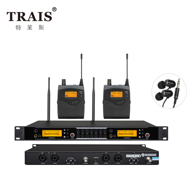 RS-5200 Professional Dual Channels Wireless In-ear Monitoring System for Outdoor Stage